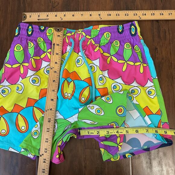 VILEBREQUIN Swim Shorts Colorful Abstract Collector Edition Surfing Beach - Picture 13 of 13